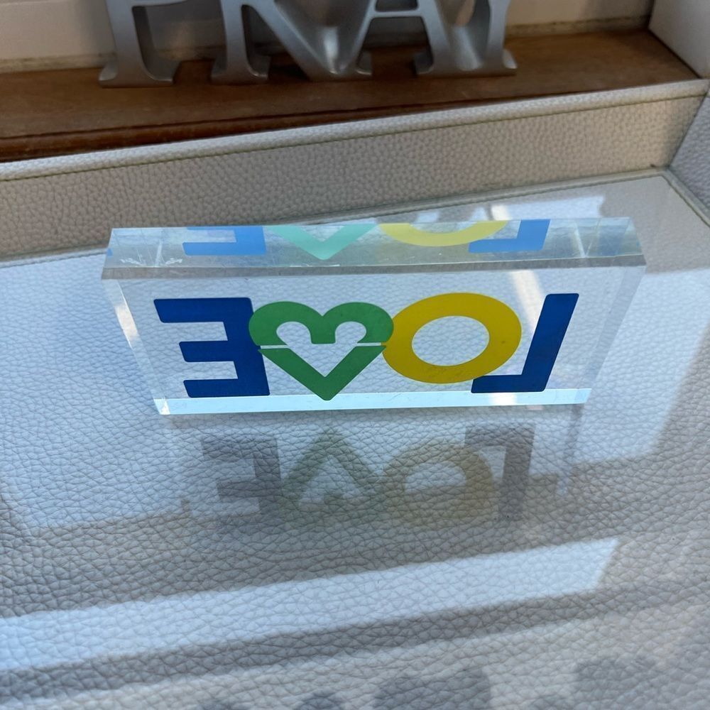Colorful LOVE Acrylic Block - Picture 2 of 3